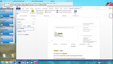 Office 2013 - Anwaltssoftware LawFirm und die Word 2013 Suchfunktion mit Highlighting